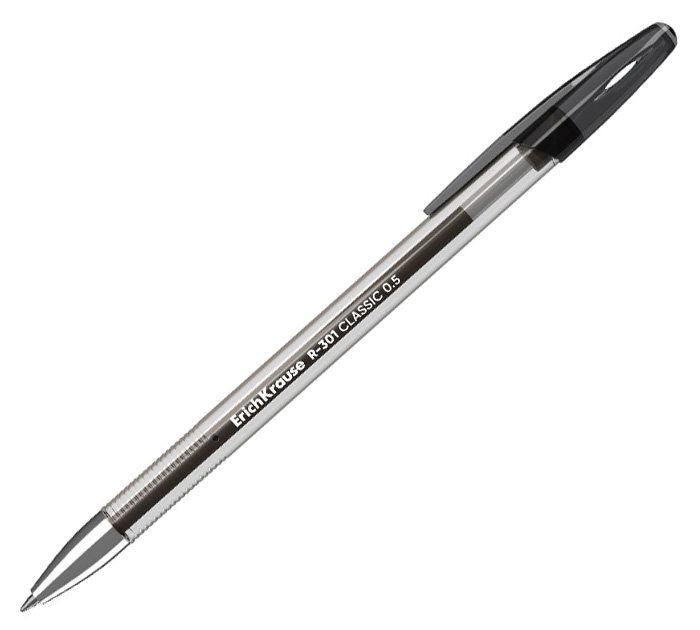 Ручка гел. черн. R-301 Gel Stick Classic Erich Krause пишущ.узел 0.5мм
