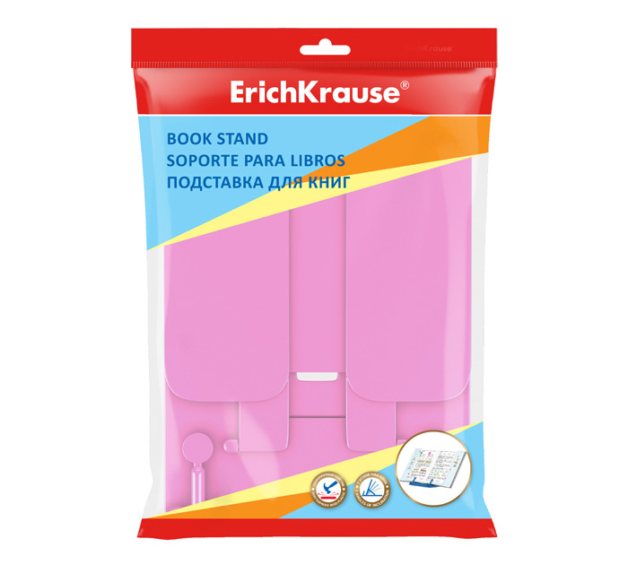Подст. д/книг пласт. роз. Erich Krause Pastel