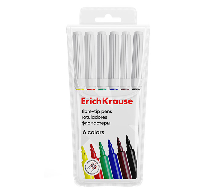 Фломастеры 6цв. Erich Krause