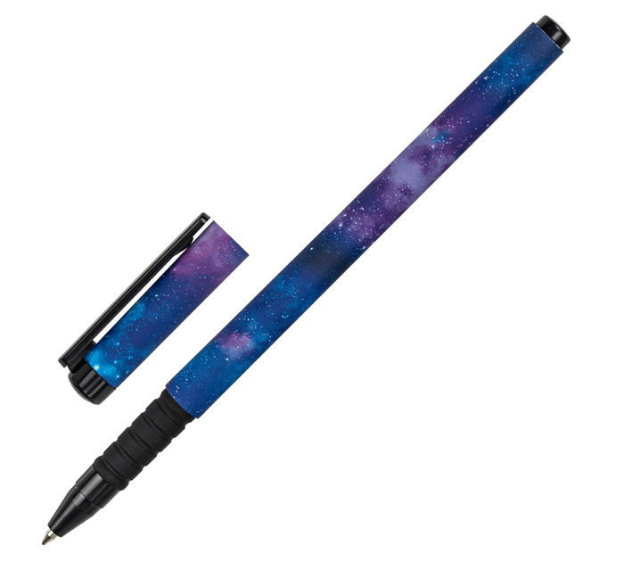 Ручка шар. син. пишущ.узел 0.7мм Brauberg Space