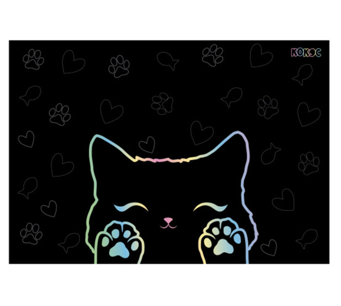 Клеенка для труда Кокос «Cats paws» 350х500мм