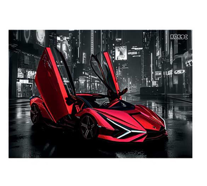 Клеенка для труда Кокос «Go fast» 500х700мм
