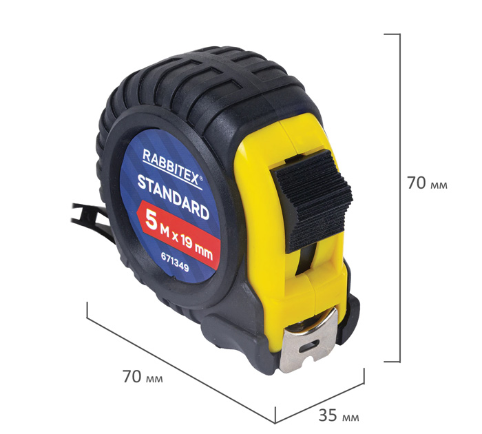 Рулетка 5м*19мм Rabbitex Standard