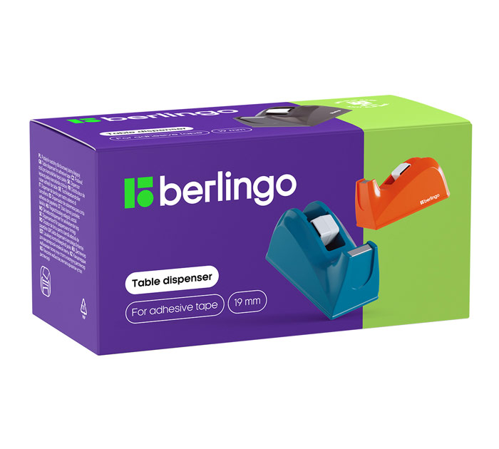 Диспенсер для скотча 19мм син. Berlingo