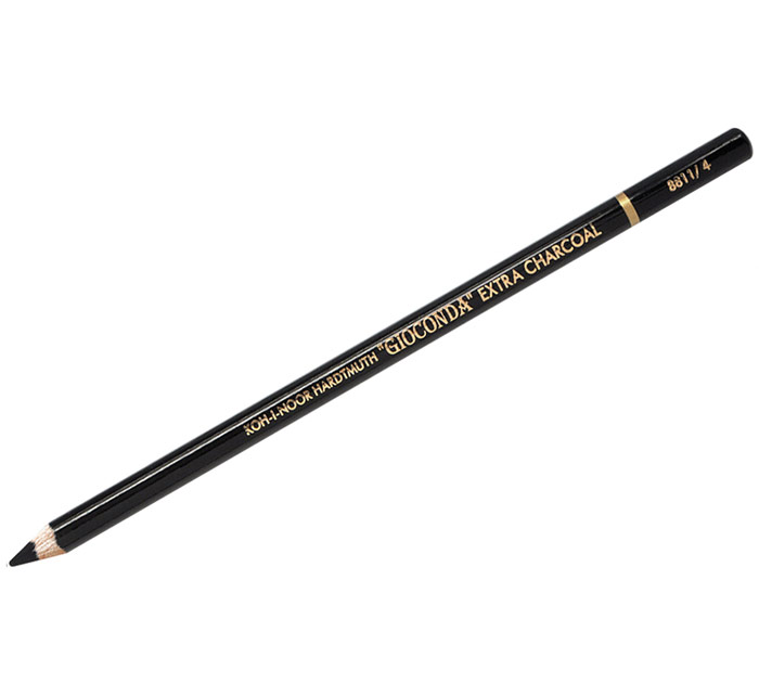 Уголь в карандаше черн.  H Koh-i-Noor «Gioconda Extra 8811»